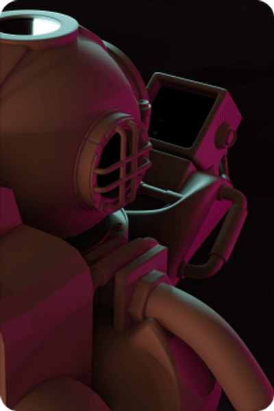 Collector 626 concept art - barren planetary landscape with distant structures